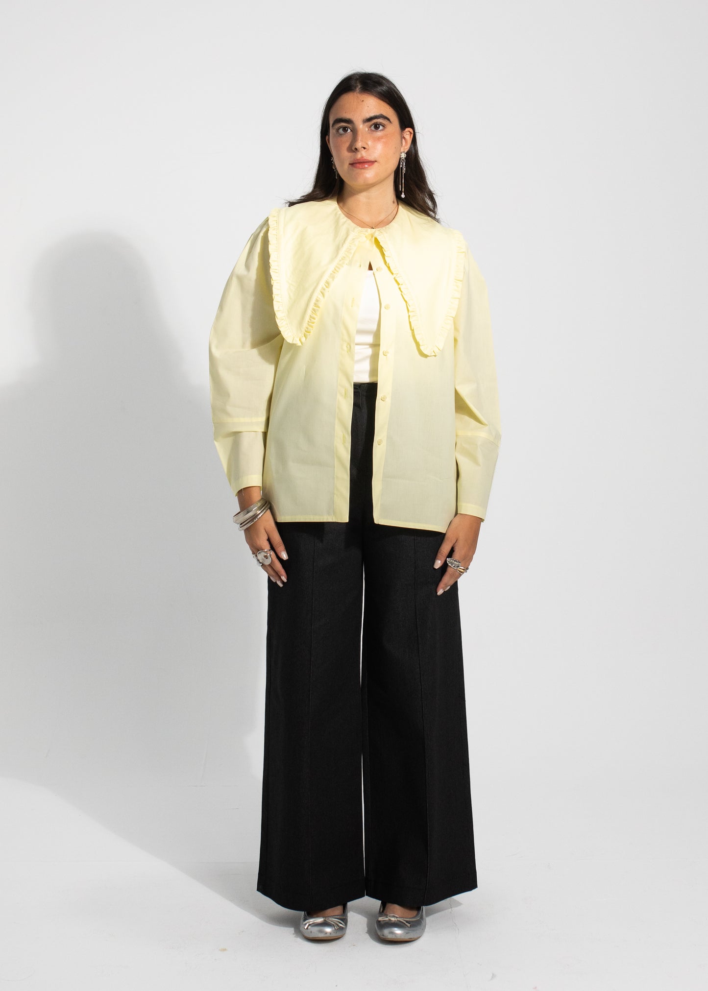 Ruffled Collar Blouse