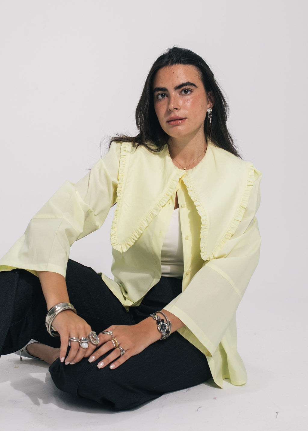 Ruffled Collar Blouse