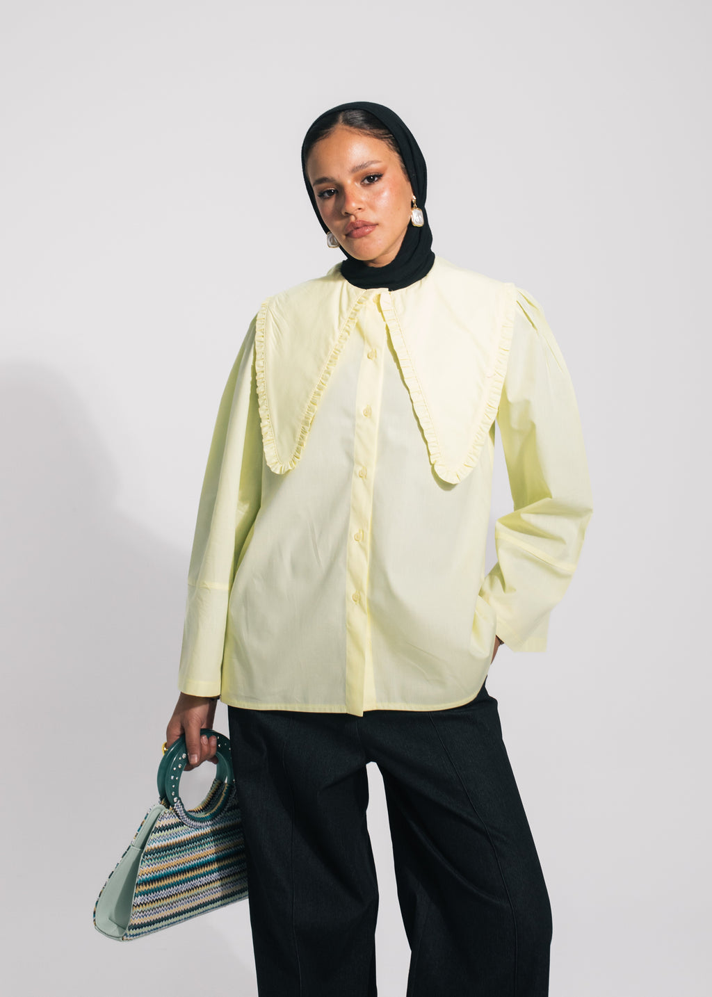 Ruffled Collar Blouse