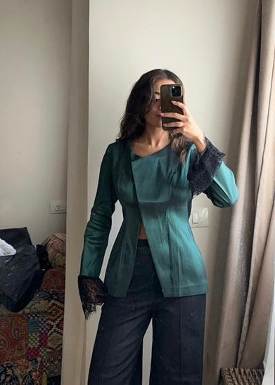 Emerald Lace Blazer